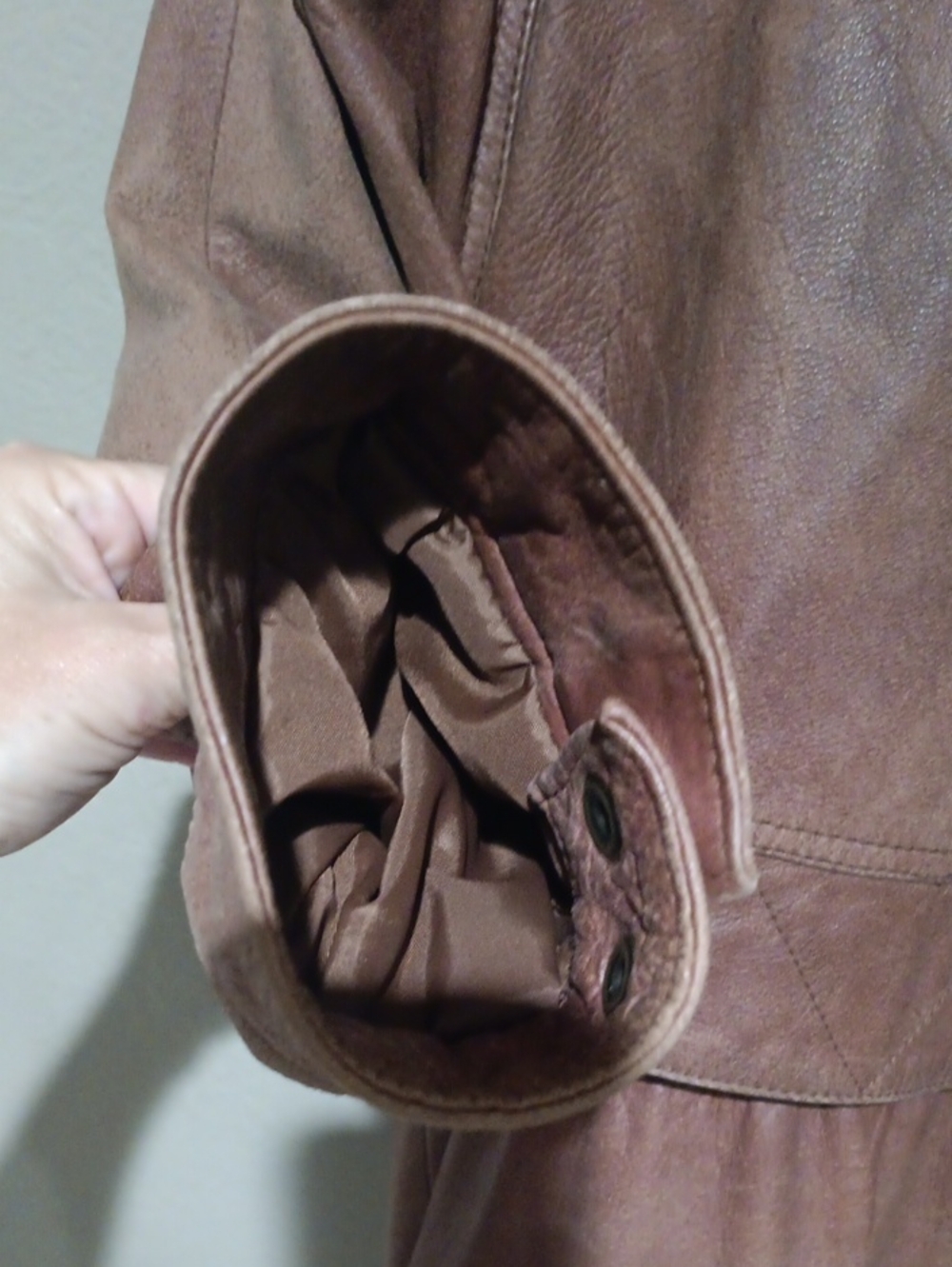 Adventure Bound Brown Leather Trench Coat - Picture 11 of 16